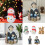 Creative Rabbit Snowman Sculpture Outdoor Garden-Style A 3