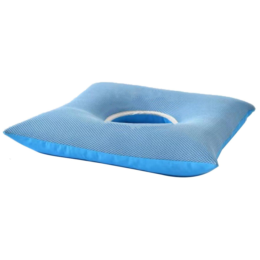 Bedsore Cushion for Elderly Patients, Adjustable Support Pressure Relief Seat Cushion with Breathable DualSided Cover, Blue