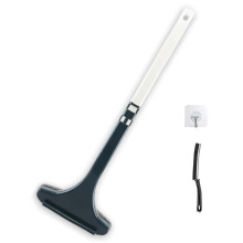 2 in 1 Extendable Window Screen Cleaning Brush with Scraper, DualSided Wet Dry Mesh Cleaner White Green
