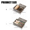 Breathable Undergarment Storage Box Portable Home-L Grey 3