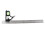 300mm 45/90 Adjustable Square Ruler Bubble Level 2