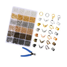Kit de perles de positionnement en métal polyvalent,-24 carrés
