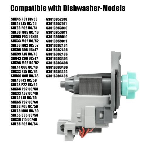 Universal Fit Dishwasher Drain Pump Heavy Duty Construction 2