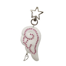 Joli porte-clés rétro japonais en strass,-Boucle de porte rose