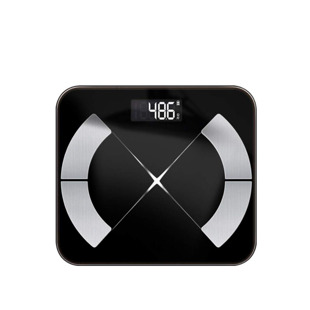 Rechargeable Smart Body Fat Scale with Bluetooth App Sync, Accurate Body Metrics and LED Display