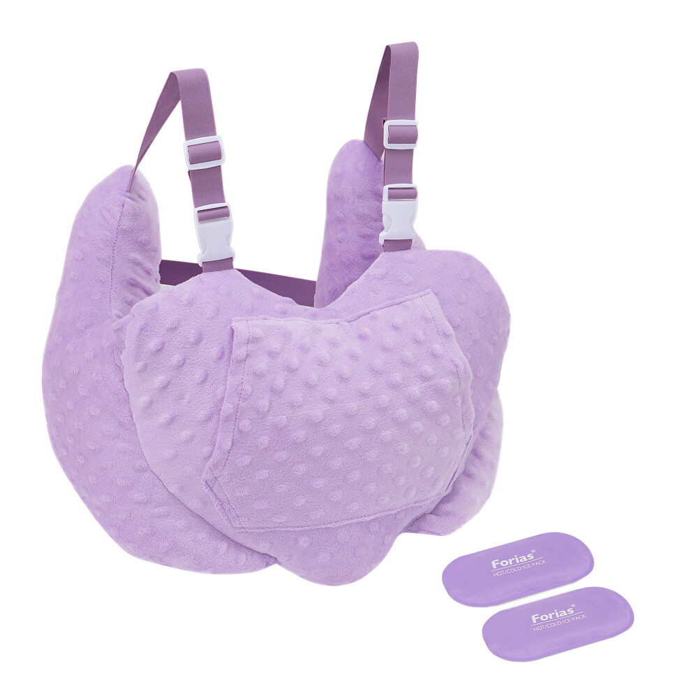 Mastectomy Pillow with 2 Ice Packs, Enhanced Chest Protection and Underarm Support for Post Surgery Recovery