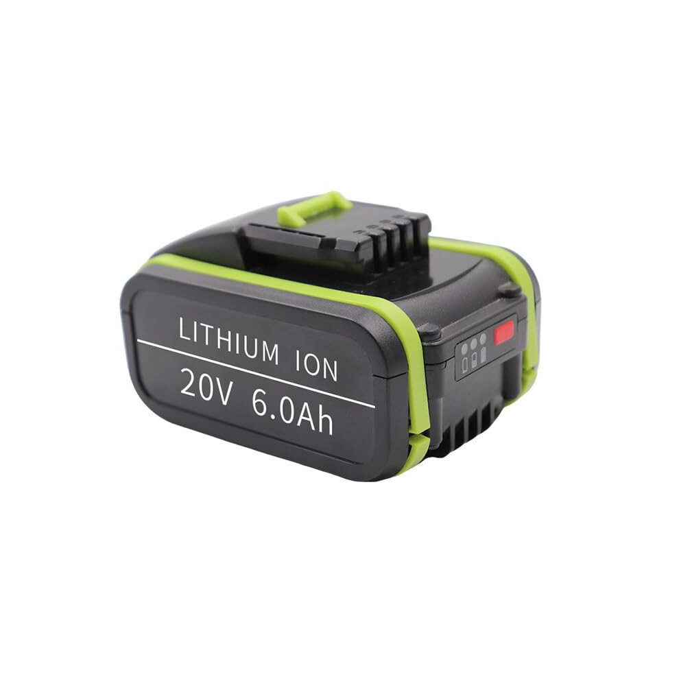 20V Battery Replacement 6.0Ah Lithium Ion Power Pack For Worx Wa3551 Wa3516 Wx372 Tools, Extended Runtime 9351714467087