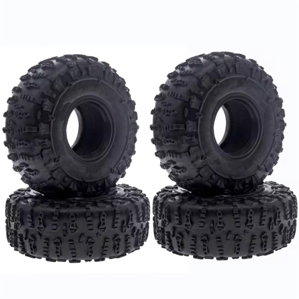 1.9 Inch Rc Car Tires For 1/10 Crawler Compatible With Trx4 Scx10 Axial, Soft Rubber Wheels With Enhanced Traction Grip 9351714467148