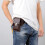 Multifunktionale Leder-Handytasche mit Gürtelclip,-Schwarz 5