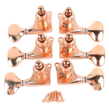 6Pcs Gtr Tuner Pegs 1:18 SmallTail Antique Brass