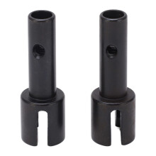 RC Rear Wheel Axle Cups Heavy Duty Steel Low Friction Replacement for ZD Racing DBX07 EX07 1/7 Scale RC Car 2PCS Black