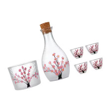 Thickened Clear Glass Liquor Bottle Set Japanese Sake Carafe Pot