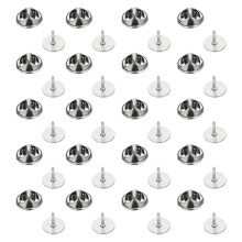 Dos de broche en métal pour Badges, 20 pièces, résistant à-6mm