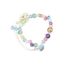 Trendy Bohemian Ceramic Beads Bracelet Elastic And-206