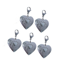 Pendentif médaillon en argent à la mode, fabrication de-amour