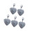 Pendentif médaillon en argent à la mode, fabrication de-amour 1