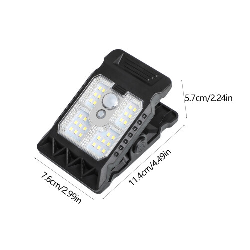 Weatherproof ABS Solar Clipping Lamp With Intelligent-C 3 1