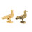 Artistic Bird Shape Brasses Pulls Cabinet Drawer-Aged Color 2