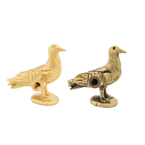 Artistic Bird Shape Brasses Pulls Cabinet Drawer-Aged Color 1