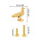 Artistic Bird Shape Brasses Pulls Cabinet Drawer-Aged Color 4