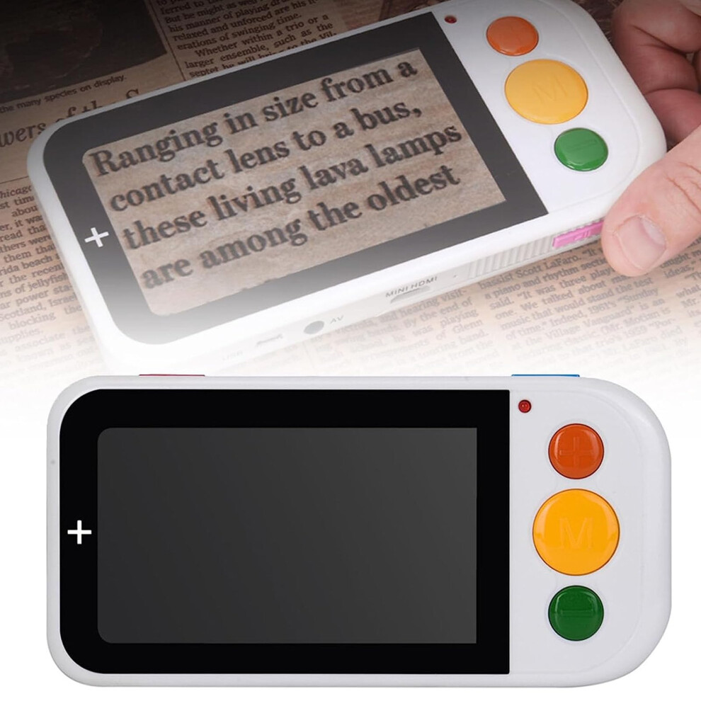 4.3 Inch Digital Reading Magnifier for Low Vision, Electronic Vision Aid with 4Xâ32X Zoom and HD Color Display