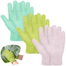 3 Pairs Microfiber Dusting Gloves for Plants, Reusable Durable Design for House and Car Cleaning (Mix 3 Color)