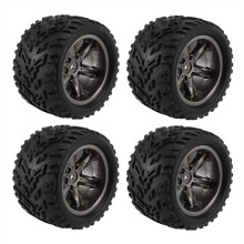 1/12 RC Car Tires and Wheels Set for XINLEHONG 9125 9116, GPTOYS S911 S912, Enhanced Offroad Traction