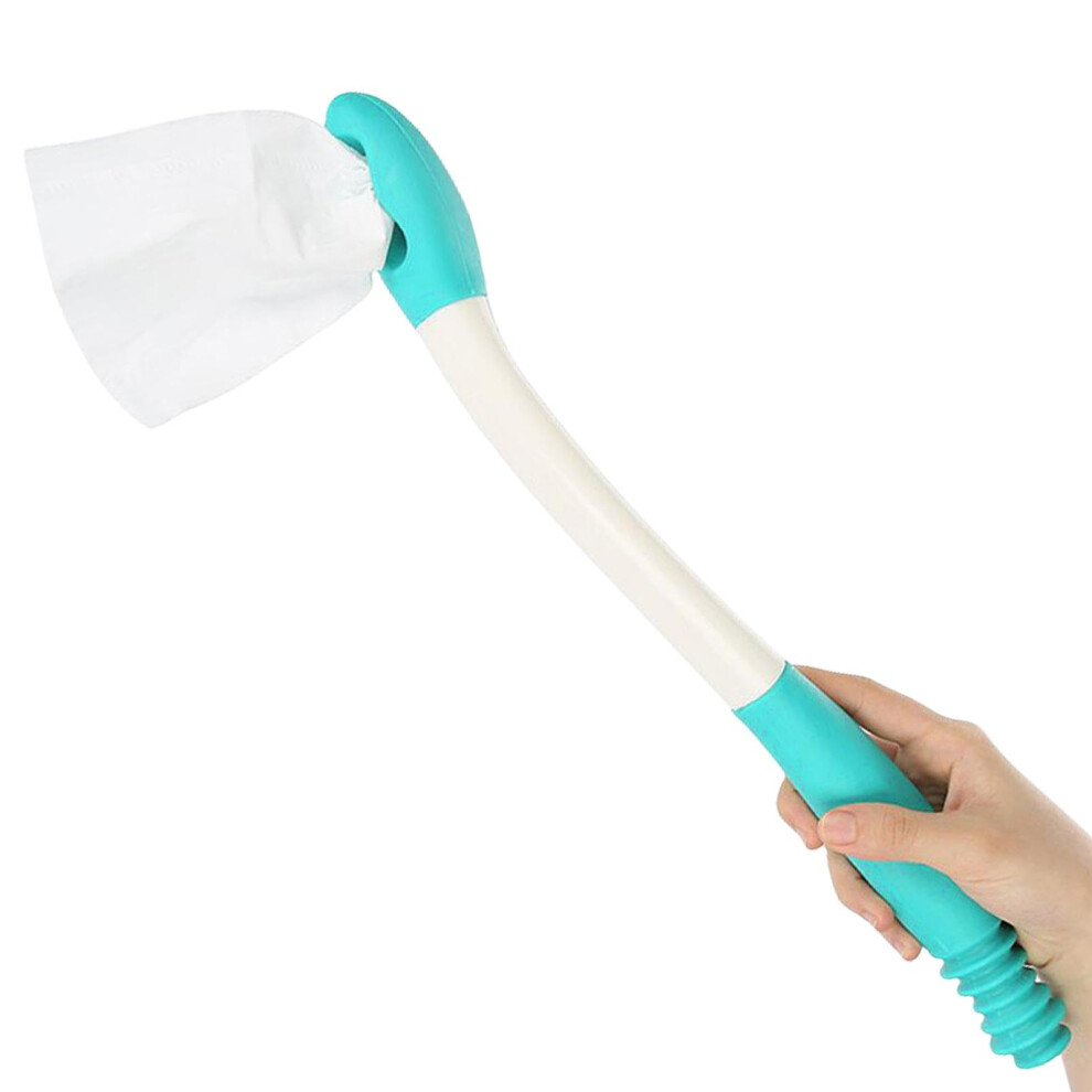 Long Reach Toilet Wiping Aid with Extended Handle and Ergonomic Grip for Elderly Disabled or Pregnant
