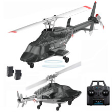 A61 RC Helicopter with Optical Flow Positioning, Stable Altitude Hold, 4CH Dual Battery Remote Control Aircraft for Beginners