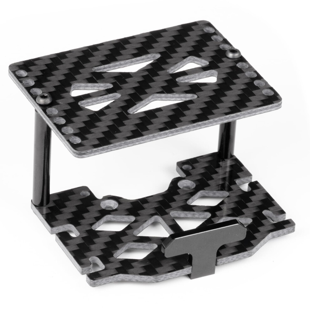 Carbon Fiber Battery Tray Adjustable Double Deck Mount Lightweight Upgrade For Trx4m 1/18 Rc Crawler K10 F150 9771547844402