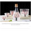 Elegant Japanese Glass Sake Set With Flower Pattern Sake Bottle 7