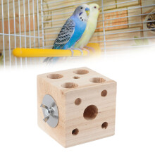 Natural Pine Bird Block Toy 7cm/2.8in for Parrots
