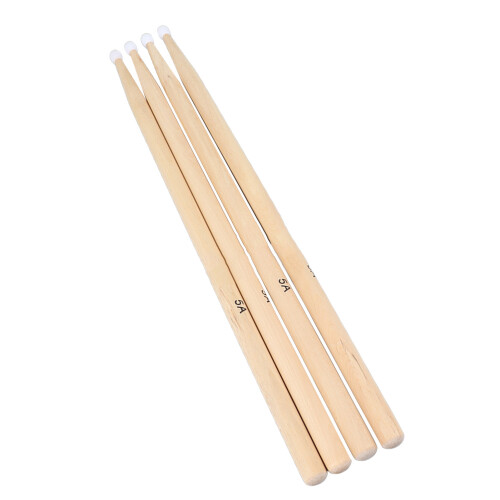 Pro & Beginner Maple Drumsticks 2 Pairs 5A Multi-Purpose for Practice & Stage 1