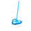 Adjustable Cleaning Mop with 180 Rotatable Head, Extendable Handle, Triangle Design for Corners (Blue) 3