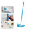Adjustable Cleaning Mop with 180 Rotatable Head, Extendable Handle, Triangle Design for Corners (Blue) 4