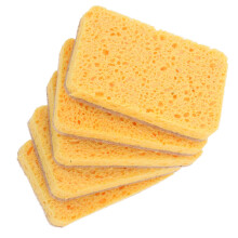 5pcs Non Scratch Dish Scrub Pads Natural Wood Pulp Kitchen Cleaning Cloths Absorbency Durable Towels Set