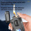 Windproof Butane Lighter Dual Flame Torch with Adjustable Blue Flame and Visible Fuel Window 2