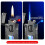Windproof Butane Lighter Dual Flame Torch with Adjustable Blue Flame and Visible Fuel Window 3