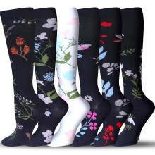 Graduated Compression Socks 15‑20 mmHg for Women and Men, Breathable Support for Circulation, Travel and Nursing
