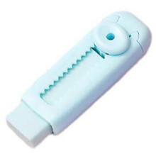 (Sky blue) Sliding Retractable Eraser, Soft Rubber Erasers, Push Pull Large Pencil Eraser for Students Kids, School Office Supplies