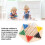 Chinese Checkers Board Set Solid Wood 6-Color Pegs 4