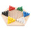 Chinese Checkers Board Set Solid Wood 6-Color Pegs 9