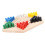 Chinese Checkers Board Set Solid Wood 6-Color Pegs 11