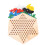 Chinese Checkers Board Set Solid Wood 6-Color Pegs 13