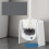 Toilet Brush Set White Soft Bristle Long Handle Wall Mounted Holder Space Saving Design 5