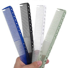 Dww-4PCS Professional Aerospace Aviation Aluminum Metal Cutting Combs Hairdressing Barbers Salon Comb Blue, Black, White and Green