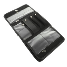 Foldable Travel Jewelry Organizer Roll Bag for Necklaces Earrings Bracelets, Lightweight Compact Storage Pouch