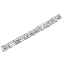 100cm Rhinestone Hotfix Chain, 2cm 8-Row White