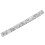 100cm Rhinestone Hotfix Chain, 2cm 8-Row White 1