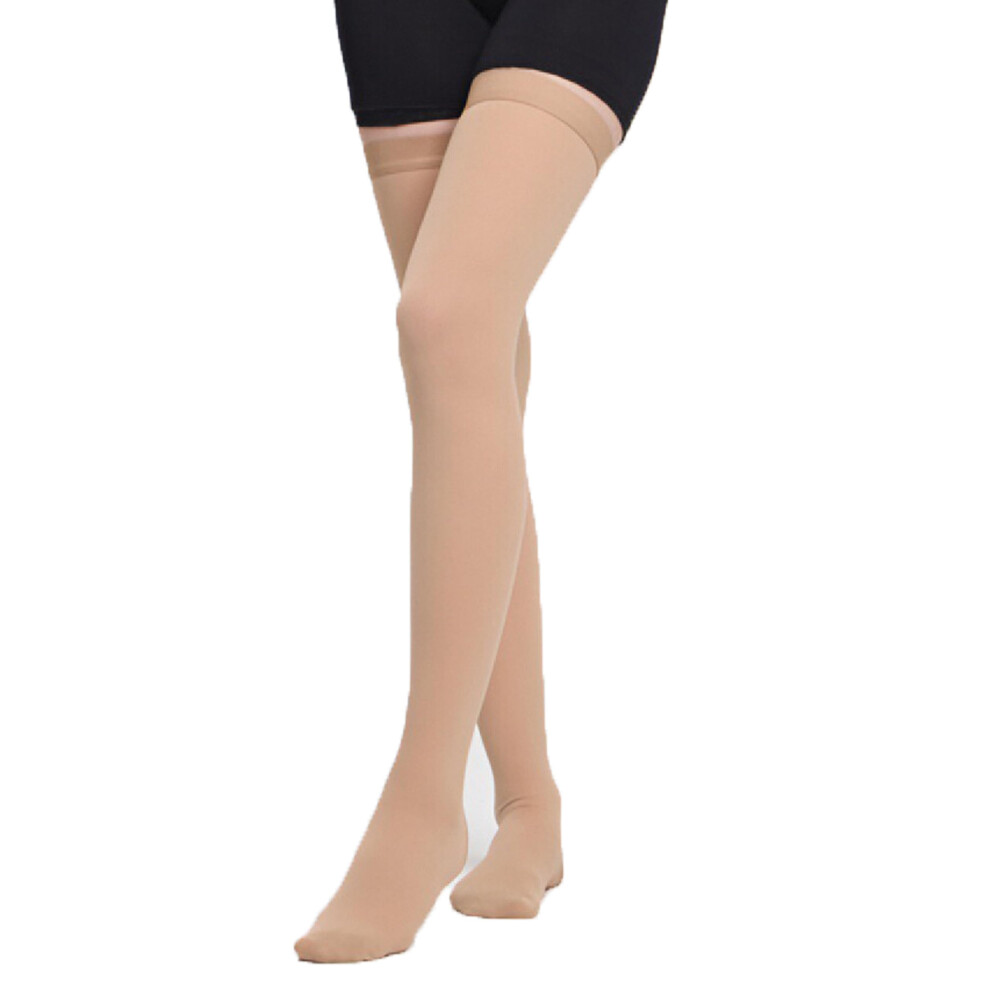 Medical Compression Thigh  Anti Embolism Stockings 1520mmHg for Varicose Veins, Edema, Unisex Breathable Fit with Inspection Hole